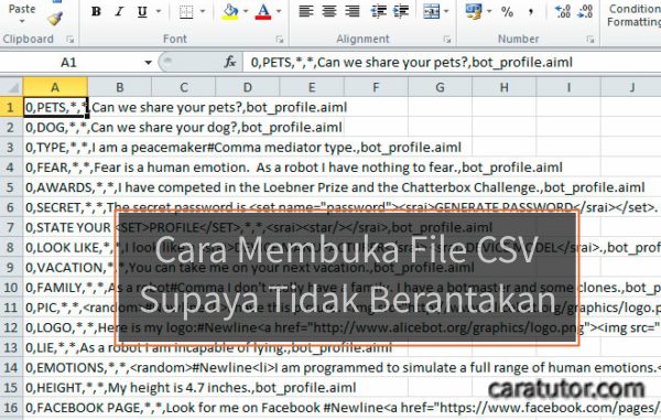 Cara Membuka File CSV Supaya Tidak Berantakan